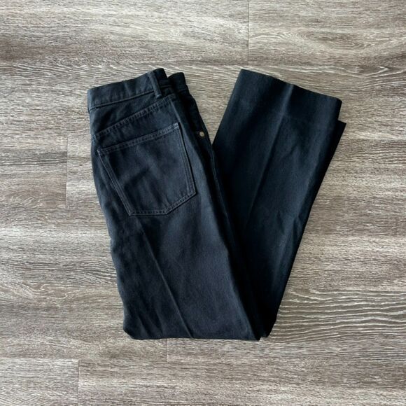 NWT Alexa Chung‎ for Madewell High-Rise Straight Jean 100% Cotton Black Denim 28 - Picture 8 of 14